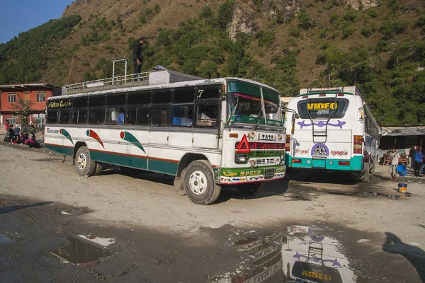Beni Nepal Circa Noviembre 2013 Estación Autobuses Beni Circa Noviembre — Foto de Stock