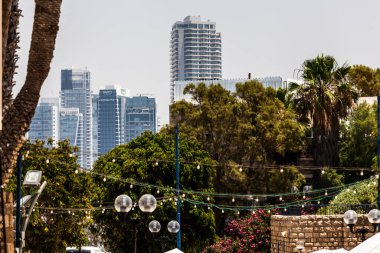 TEL AVIV, ISRAEL - CIRCA MAYIS 2018: İsrail 'deki Tel Aviv' in güzel manzarası Mayıs 2018 civarında Tel Aviv 'de.