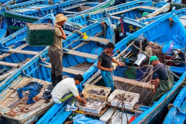 ESSAOUIRA, MOROCCO - CIRCA EPTEMBER 2014: Essaouira Limanı Eylül 2014 Essaouira.