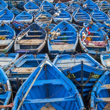 ESSAOUIRA, MOROCCO - CIRCA EPTEMBER 2014: Essaouira Limanı Eylül 2014 Essaouira.