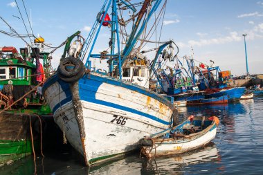 ESSAOUIRA, MOROCCO - CIRCA EPTEMBER 2014: Essaouira Limanı Eylül 2014 Essaouira.