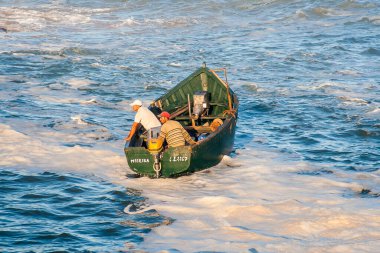 OUALIDIA, MOROCCO - CIRCA EPTEMBER 2014: Oualidia 'nın Eylül 2014' te Oualidia 'da görülmesi.