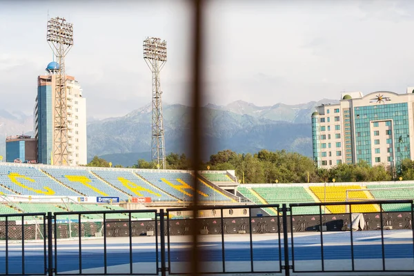 Almaty Kasakhstan Circa Juni 2017 Blick Auf Das Fußballstadion Von — Stockfoto