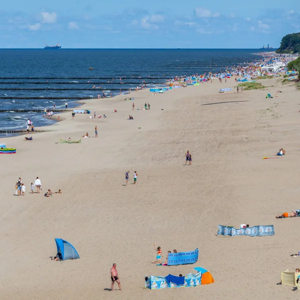 View Beach Trzesacz Poland Circa August 2021 Trzesacz — Stockfoto
