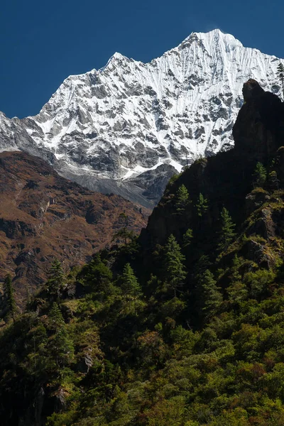 Chheplung Nepal Circa Říjen 2013 Pohled Himálaje Cestě Chheplung Namche — Stock fotografie