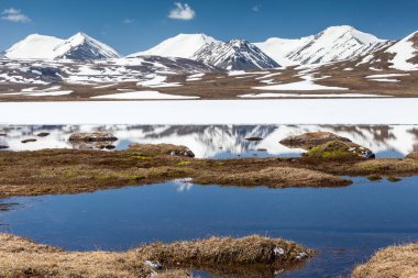 Kırgızistan 'ın Issyk Kul Bölgesinde Barskoon (Arabel) Syrts