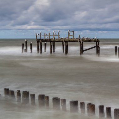Uniescie 'deki Polonya Baltık Denizi manzarası güzelmiş..