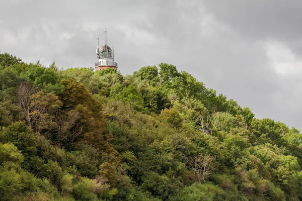 Niechorz海岸外的灯塔 — 图库照片