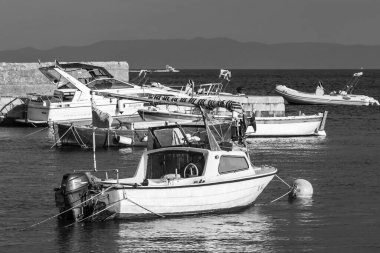  Hırvatistan 'ın Hvar adasındaki Zavala' dan güzel manzara Eylül 2016 'da Hvar' da.