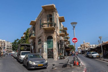 TEL AVIV, ISRAEL - CIRCA MAYIS 2018: İsrail 'deki Tel Aviv Eski Jaffa' nın güzel manzarası Mayıs 2018 civarında Tel Aviv 'de.