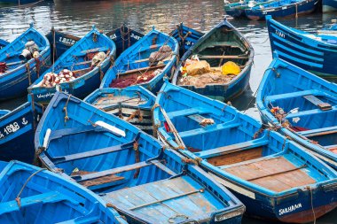 ESSAOUIRA, MOROCCO - CIRCA EPTEMBER 2014: Essaouira Limanı Eylül 2014 Essaouira.