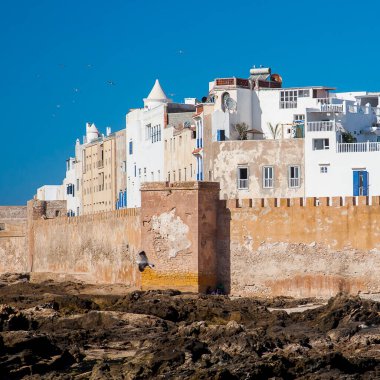 ESSAOUIRA, MOROCCO - CIRCA EPTEMBER 2014: Essaouira kasabası, Eylül 2014, Essaouira.