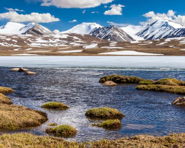Kırgızistan 'ın Issyk Kul Bölgesinde Barskoon (Arabel) Syrts