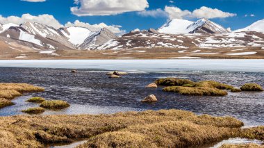 Kırgızistan 'ın Issyk Kul Bölgesinde Barskoon (Arabel) Syrts