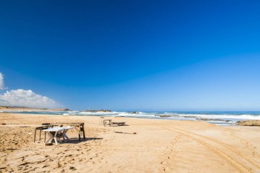 OUALIDIA, MOROCCO - CIRCA EPTEMBER 2014: Oualidia 'nın Eylül 2014' te Oualidia 'da görülmesi.