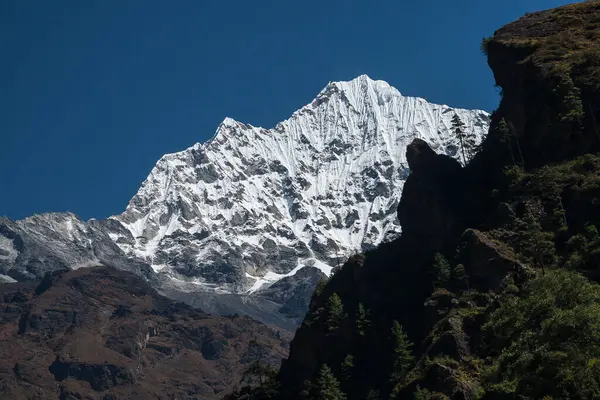 Chheplung Nepal Circa Oktober 2013 Blik Himalaya Weg Van Chheplung — Stockfoto