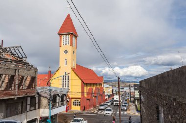 USHUAIA, ARGENTINA - CIRCA FEBRUARY 2023: Ushuaia, Arjantin 'in güneyinde Şubat 2023' te kurulmuş bir şehirdir..