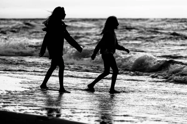 stock image View of the beach in Niechorze in Poland circa August 2021 in Niechorze.