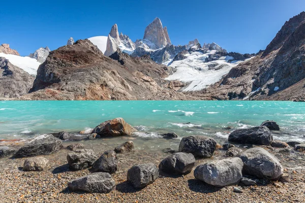 Fitz Roy Los Glaciares Ulusal Parkı Nda Chalten Patagonya Arjantin — Stok fotoğraf