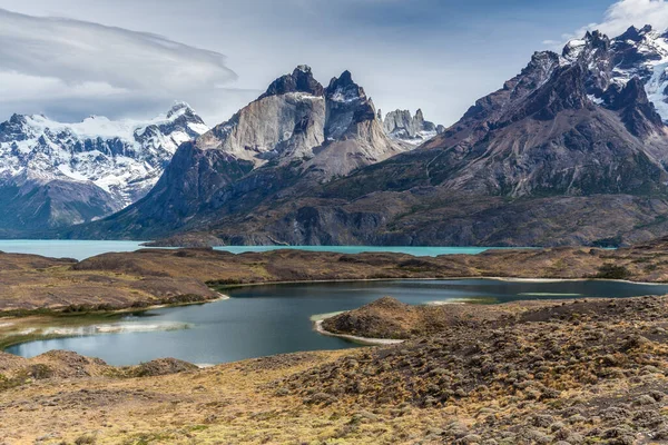 Вид Национальный Парк Торрес Дель Пайне Чили — стоковое фото