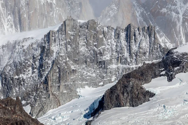 Montaña Fitz Roy Parque Nacional Los Glaciares Chalten Patagonia Argentina — Foto de Stock