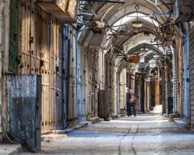 JERUSALEM, ISRAEL - CIRCA MAYIS 2018: Mayıs 2018 sıralarında Kudüs Medine manzarası.