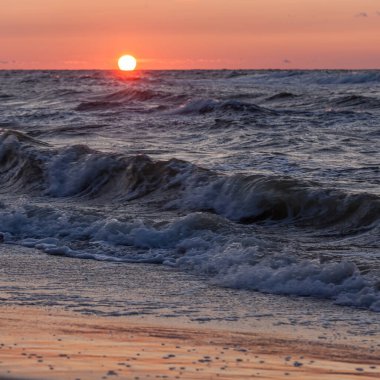 Niechorze 'daki Polonya Baltık Denizi manzarası güzel..