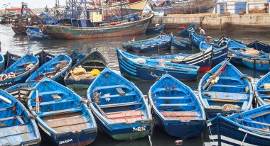 ESSAOUIRA, MOROCCO - CIRCA EPTEMBER 2014: Essaouira Limanı Eylül 2014 Essaouira.