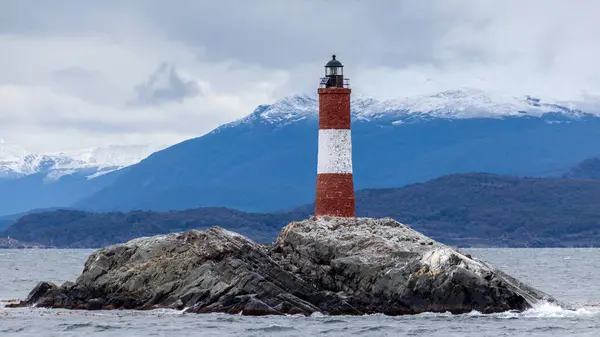 Lighthouse Waters Beagle Channel Patagoni — Stock Photo, Image