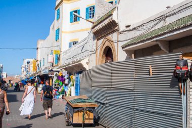 ESSAOUIRA, MOROCCO - CIRCA EPTEMBER 2014: Essaouira kasabası, Eylül 2014, Essaouira.
