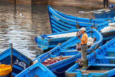 ESSAOUIRA, MOROCCO - CIRCA EPTEMBER 2014: Essaouira Limanı Eylül 2014 Essaouira.
