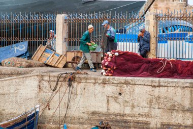 ESSAOUIRA, MOROCCO - CIRCA EPTEMBER 2014: Essaouira Limanı Eylül 2014 Essaouira.