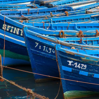 ESSAOUIRA, MOROCCO - CIRCA EPTEMBER 2014: Essaouira Limanı Eylül 2014 Essaouira.