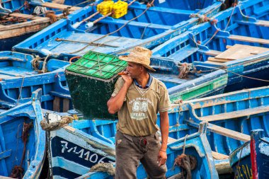ESSAOUIRA, MOROCCO - CIRCA EPTEMBER 2014: Essaouira Limanı Eylül 2014 Essaouira.
