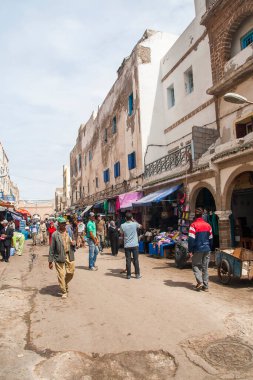 ESSAOUIRA, MOROCCO - CIRCA EPTEMBER 2014: Essaouira kasabası, Eylül 2014, Essaouira.