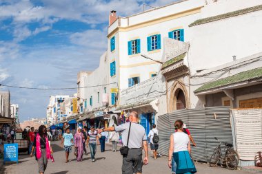 ESSAOUIRA, MOROCCO - CIRCA EPTEMBER 2014: Essaouira kasabası, Eylül 2014, Essaouira.