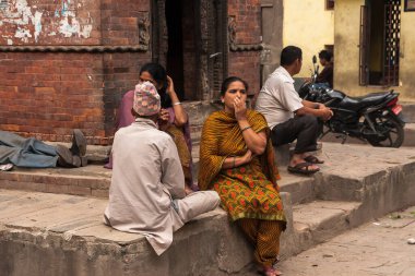 Kathmand sokaklarında sosyal hayat