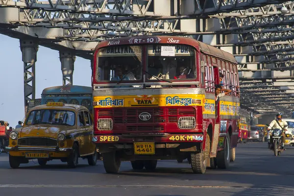Calcutta Indien Circa November 2013 Indischer Bus November 2013 Kalkutta — Stockfoto