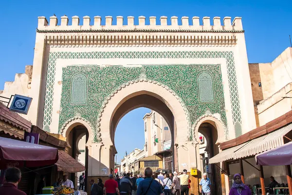 Fes Morocco Circa Szeptember 2014 Kilátás Régi Medina Stock Kép