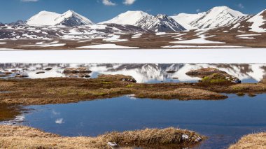 Kırgızistan 'ın Issyk Kul Bölgesinde Barskoon (Arabel) Syrts