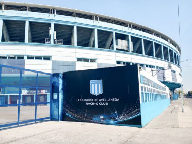 BUENOS AIRES, ARGENTINA - CIRCA MARCH 2023: Buenos Aires 'teki Racing Club de Avellaneda futbol stadyumunun görüntüsü.