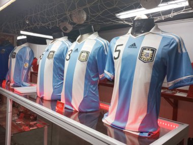 BUENOS AIRES, ARGENTINA - CIRCA MARCH 2023: Buenos Aires 'teki AA Argentinos Juniors kulüp müzesinin görüntüsü.