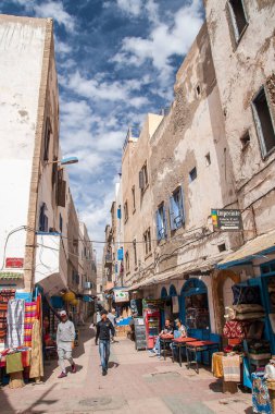 ESSAOUIRA, MOROCCO - CIRCA EPTEMBER 2014: Essaouira kasabası, Eylül 2014, Essaouira.