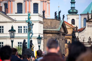 PRAG, CZECH Cumhuriyet - CRCA Nisan 2017: Çek Cumhuriyeti 'nin Prag' daki başkenti Prag şehri, Nisan 2017.