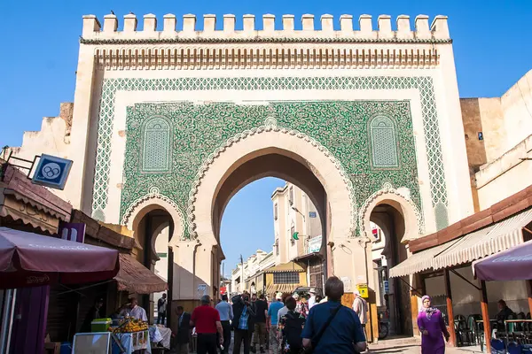 Stock image FES, MOROCCO - CIRCA SEPTEMBER 2014: view of old medina in Fe