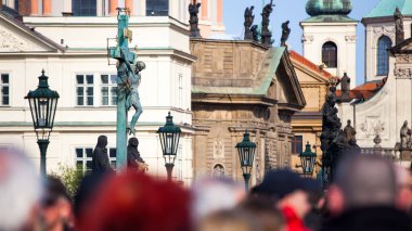 PRAG, CZECH Cumhuriyet - CRCA Nisan 2017: Çek Cumhuriyeti 'nin Prag' daki başkenti Prag şehri, Nisan 2017.