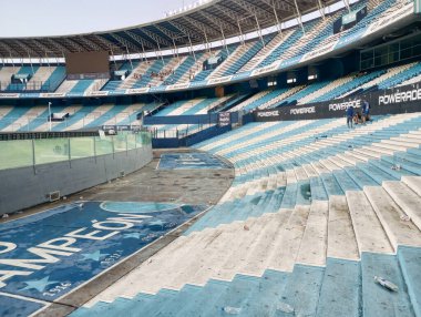 BUENOS AIRES, ARGENTINA - CIRCA MARCH 2023: Fans at the Racing Club de Avellaned clipart