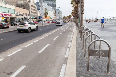 TEL AVIV, ISRAEL - CIRCA MAYIS 2018: İsrail 'deki Tel Aviv' in güzel manzarası Mayıs 2018 civarında Tel Aviv 'de.