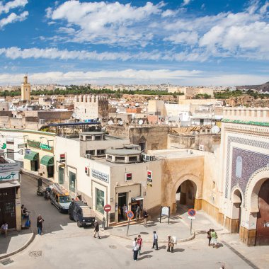 FES, MoroCCO - CRCA EPTESİ 2014: Fe 'deki eski Medine' ye bakış