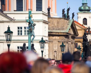 PRAG, CZECH Cumhuriyet - CRCA Nisan 2017: Çek Cumhuriyeti 'nin Prag' daki başkenti Prag şehri, Nisan 2017.